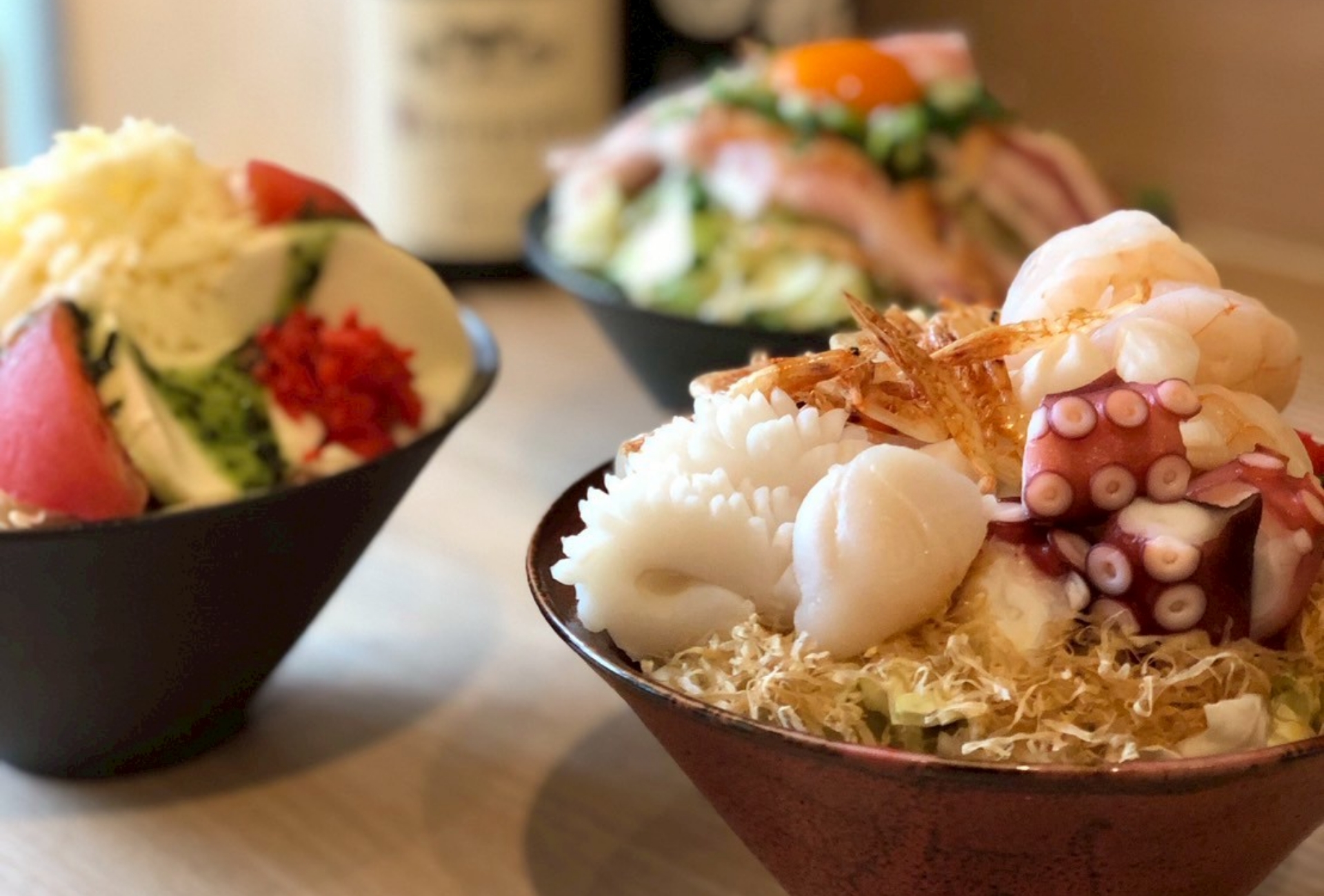 具材の盛り付け