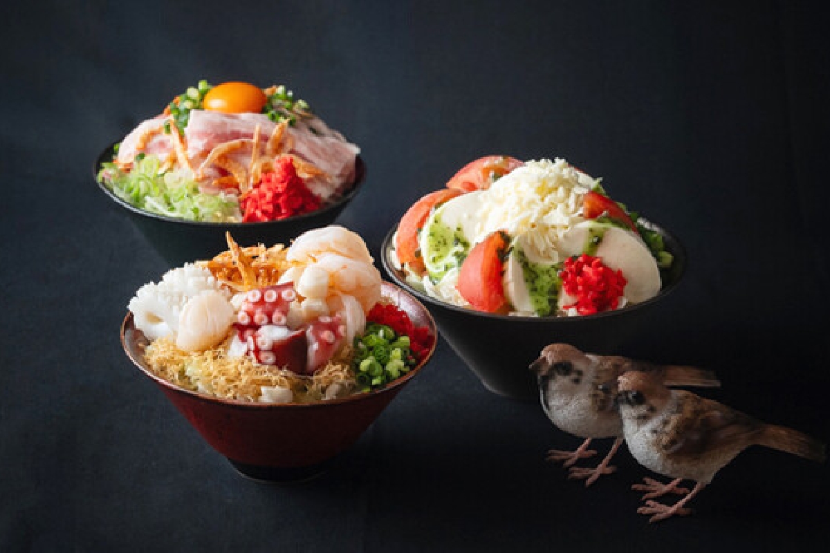 具材たっぷりのプレミアムもんじゃ